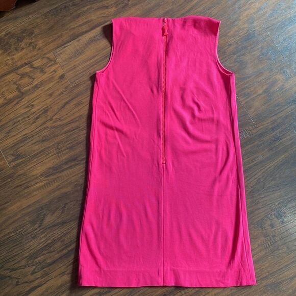 Kate Spade Bright Pink Keri Ponte Stretch Knit Sleeveless Shift Dress - Size 4 - Picture 10 of 12